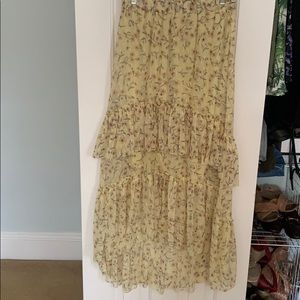 H&M tiered midi skirt
